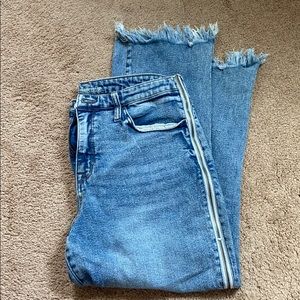 Wild Fable Fringe and Zipper Jeans